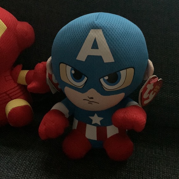 NWT TY Marvel Plush Dolls: Hulk, Iron Man and Captain America - Picture 3 of 6